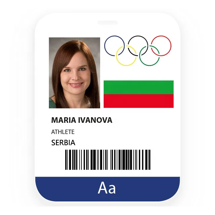 Custom School Student Staff Employee RFID Access Staff Identity Card for Lanyard ID Badge Holder