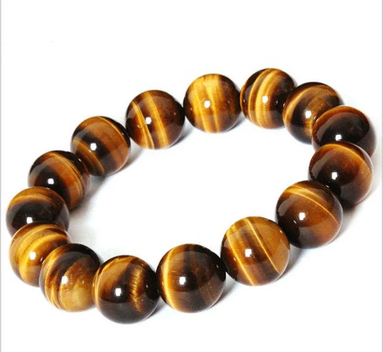 Natural Tiger Eye Round Plain Loose Beads