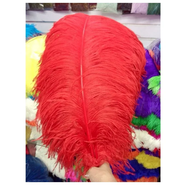 Оптовая продажа большие размеры красочные страусиные перья для бразильских карнавальных костюмов