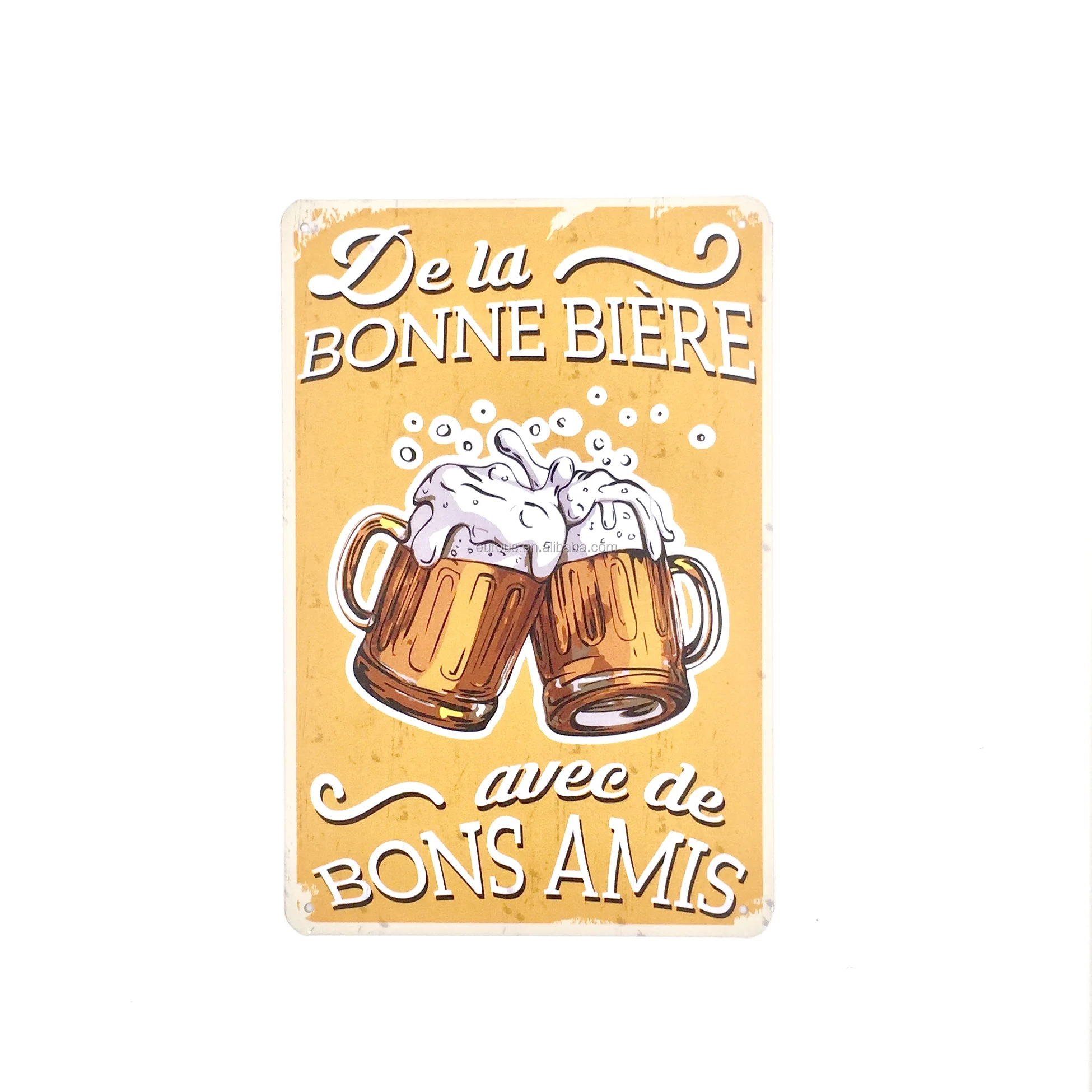 Wholesale Embossed Vintage  Metal Tin Advertising Signs