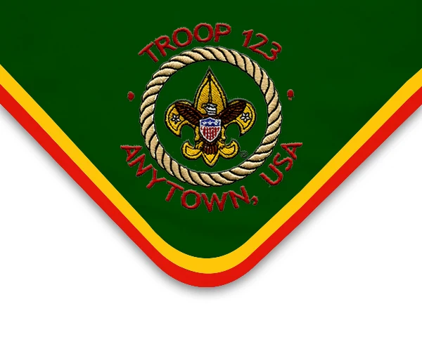 cub scout scarf eagle scout neckerchief with scout woggle