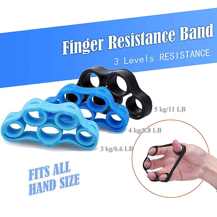
Finger Exerciser Equipment Adjustable Hand Grip Strengthener 