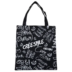 Fair Trade Gift Factory directly sale custom logo size durable black cotton canvas tote bag