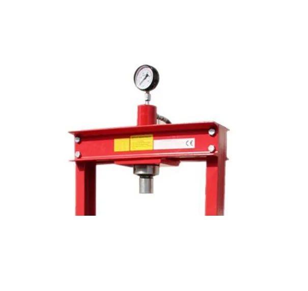 
20T CE-certificated H frame air/hydraulic shop press with movable ram and gauge 