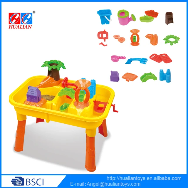 Summer Top Quality Beach Toy Sand And Water Play Plastic Toys Sandbox Colorful Kids Sand Table