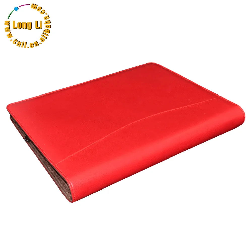 High quality Zipper bind pouch notebook pu leather zip lock notebook