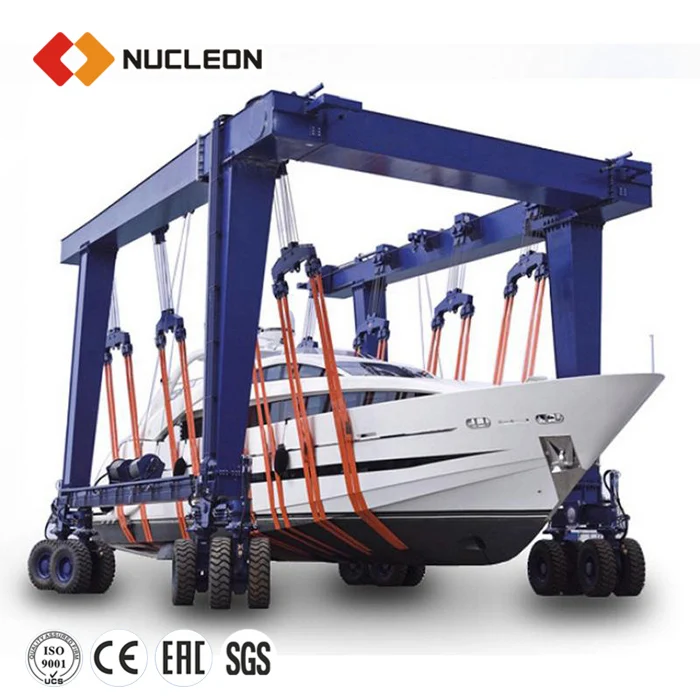 Nucleon Crane Brand Customized Boat Yacht Lifting Travel Lift 600ton yacht cranes