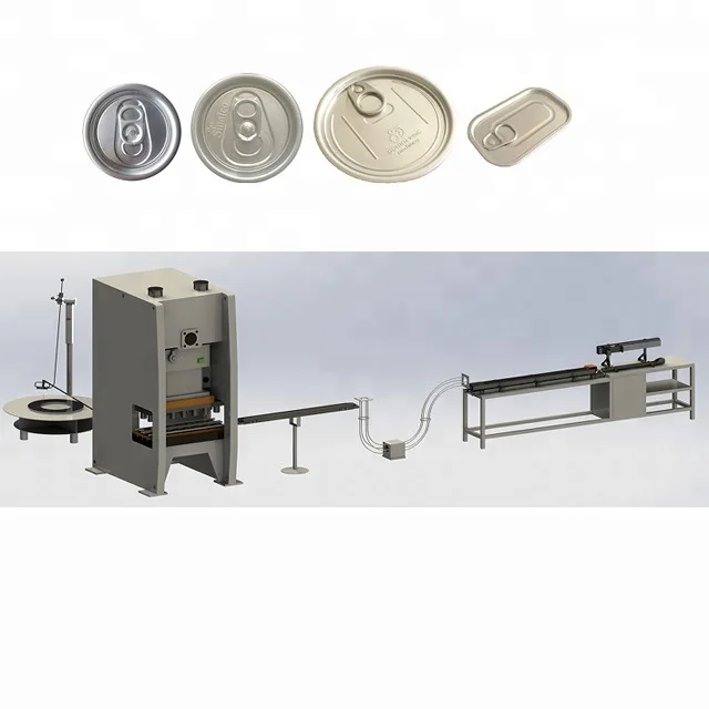 Automatic aluminum Easy Open End making machine/EOE Line/Ring Pull Cap Making Production Line for food beverage tin can