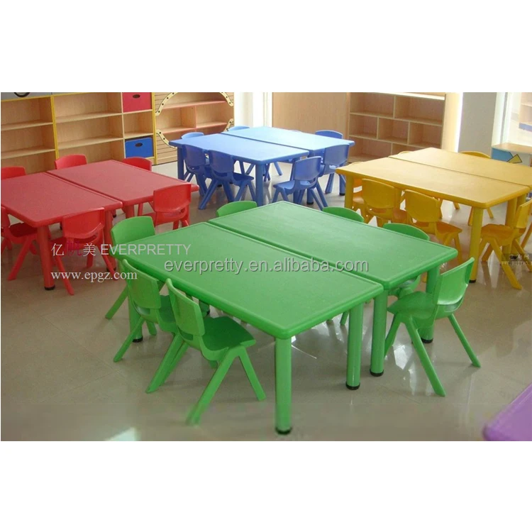 China Manufacturer Kids Furniture Study Kindergarten Acrylic Furniture Table and Chairs for Classroom