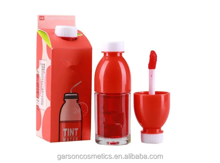 
OEM Garson cute bottle shape liquid moisturizing fruit taste long-lasting lip gloss 