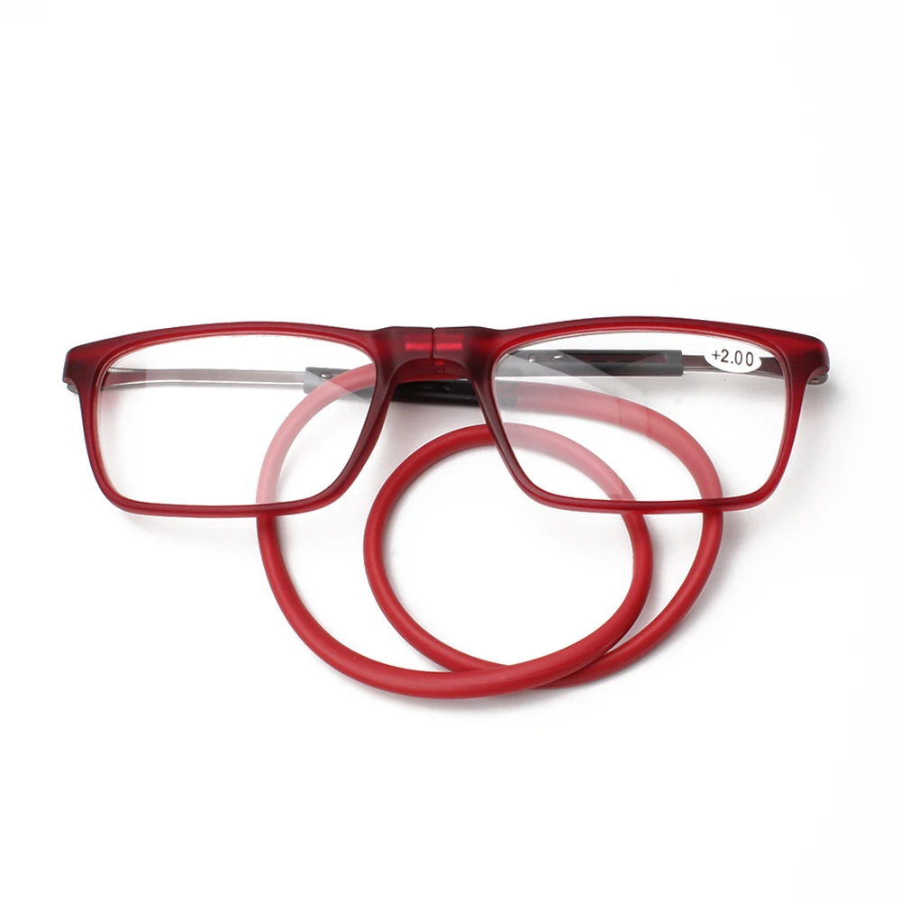 Adjustable hinge magnetic split reader reading glasses
