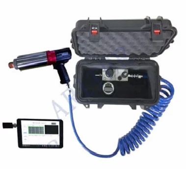 Pneumatic air angle torque wrench