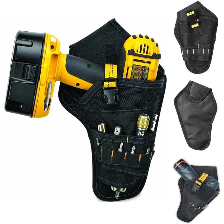 Electrician Belt Toolkit Drill Holder Pouch Waist Tool Bag for Drill Storage