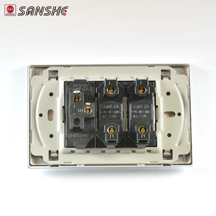 SANSHE Families Universal Sockets Switch China modern glass switches and sockets