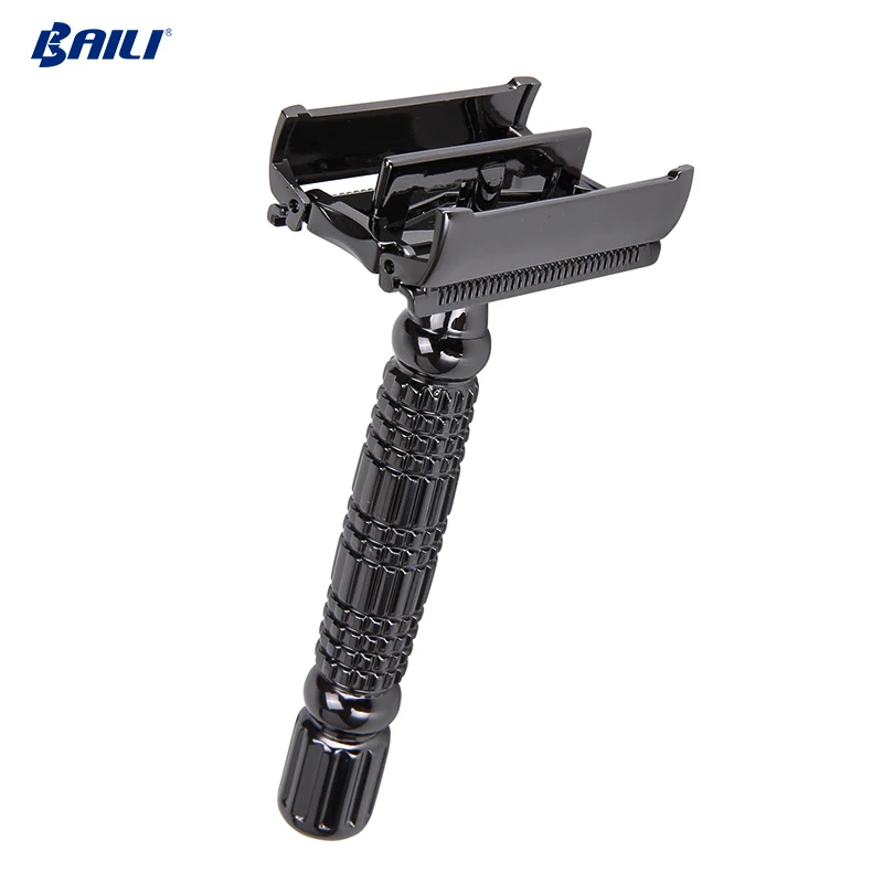 
2018 Baili Newest Gunmetal Twist to open razor blades men Safety Razor 