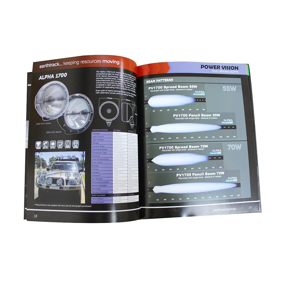 Custom Printed Hardcover Led Lighting Product Catalog Catalogue Full Color Offset Printing Paper & Paperboard Matt Art Paper