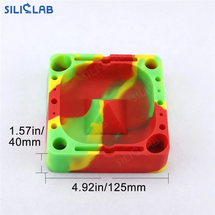 Heat resistant Silicone tobacco ashtray Smoking Products Accessories Pocket ashtray