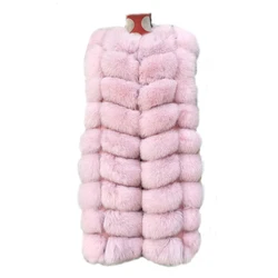 New Fashionable Real Fox Fur Vest for Women Winter Fox Fur Waistcoat Gilet