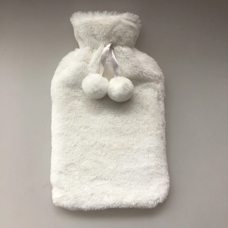
super soft deluxe pure colours plush cover for good quality hot water bottle 