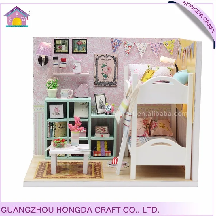 Supply To Diy Parent-children Handmade Shop Educational Furniture Toy House Model Miniature House For Children
