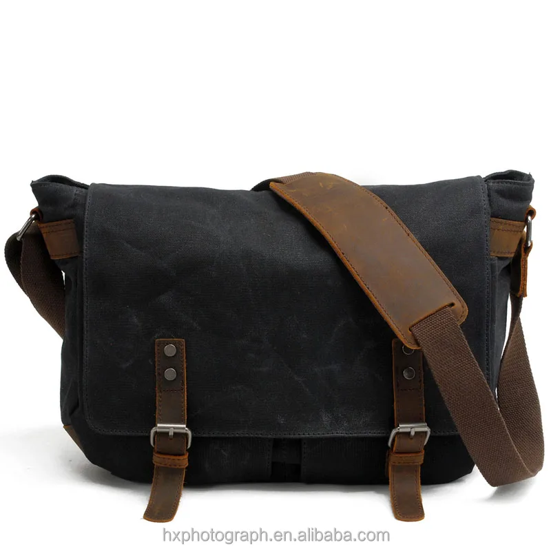 Заводская цена Мужская фотография холст кожа через плечо Safrotto винтажная сумка для камеры