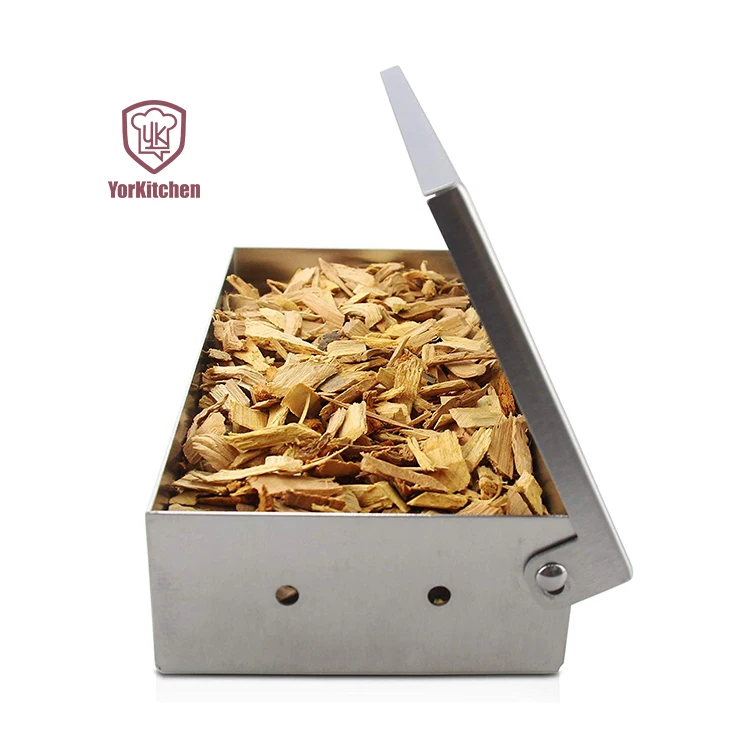 Barbeque Smoker Box - Stainless Steel Wood Chip Smoke Box