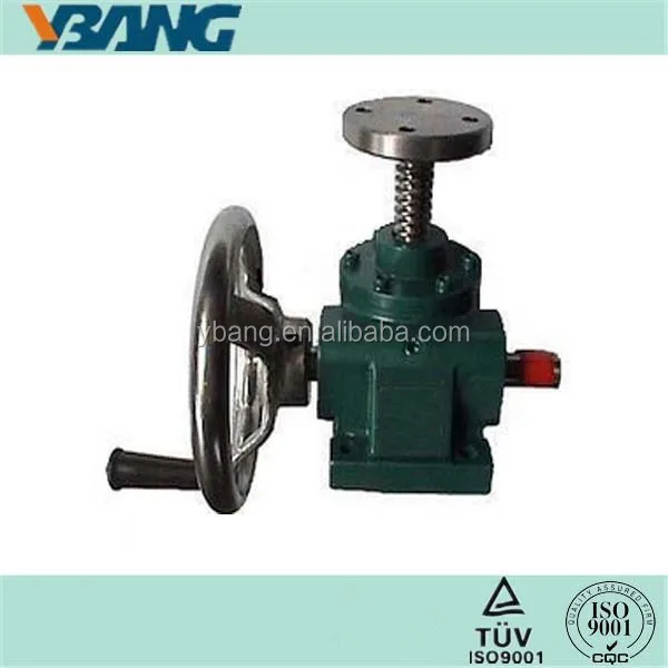 Acme Threaded QLB Type Manual Bevel Gear Screw Jack Open Close Machine
