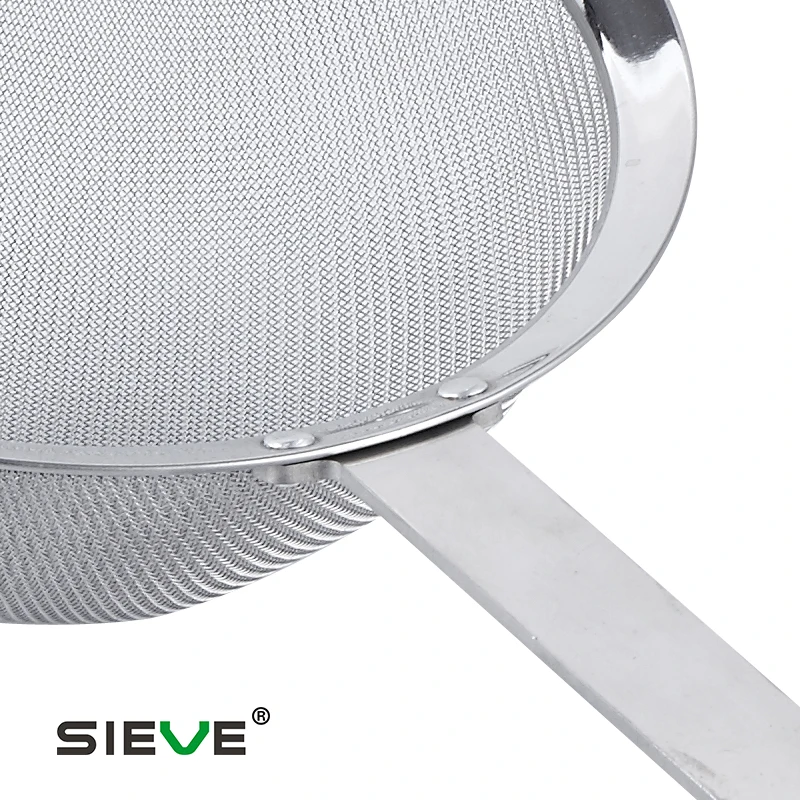 Premium Fine Mesh Strainer Home Usage Stainless Steel Colander & Strainers with Handle