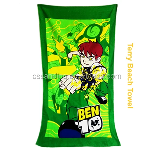 Stocked 100% Polyester Microfiber Terry Beach Towels