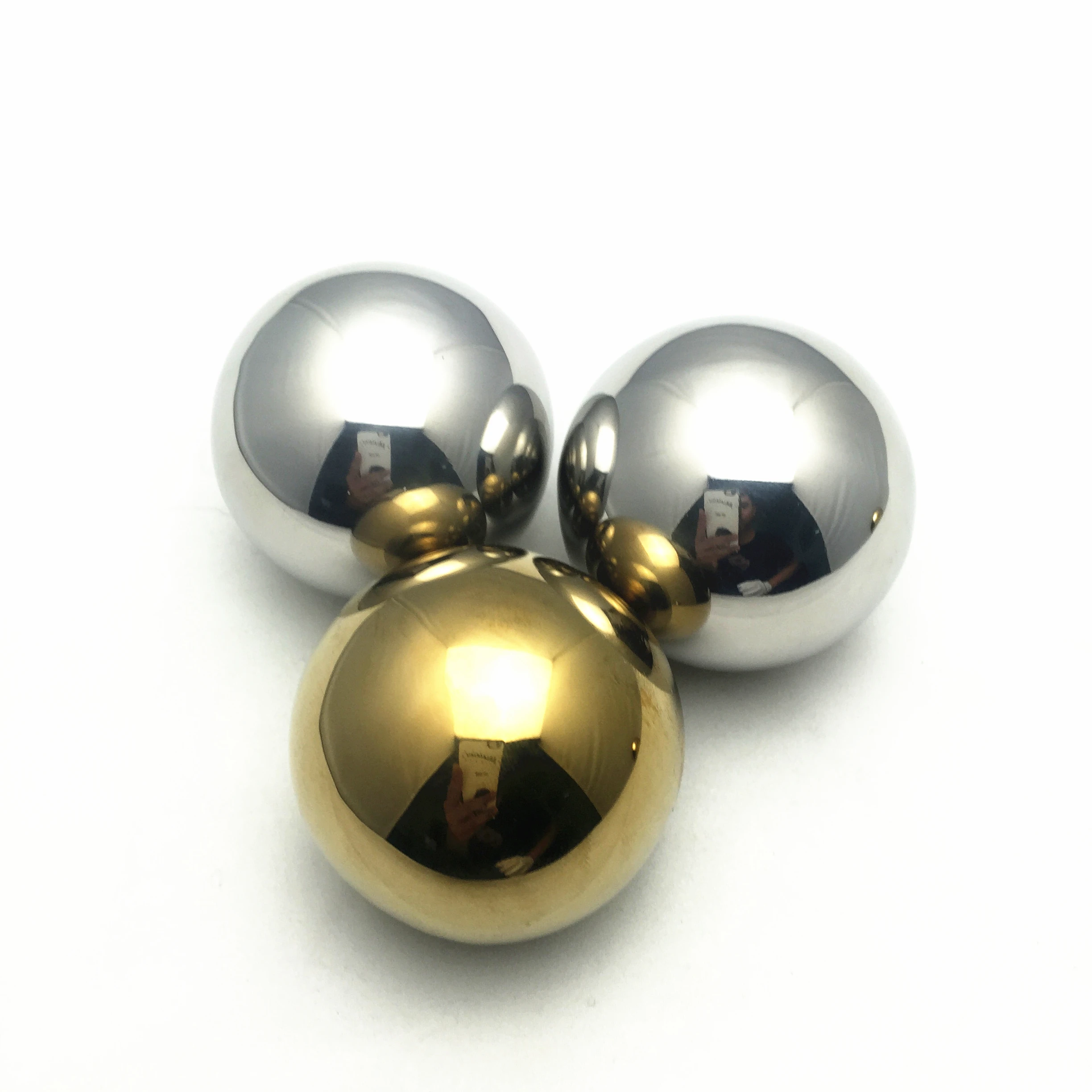 55mm Silver Gold Stainless Steel Ice Ball