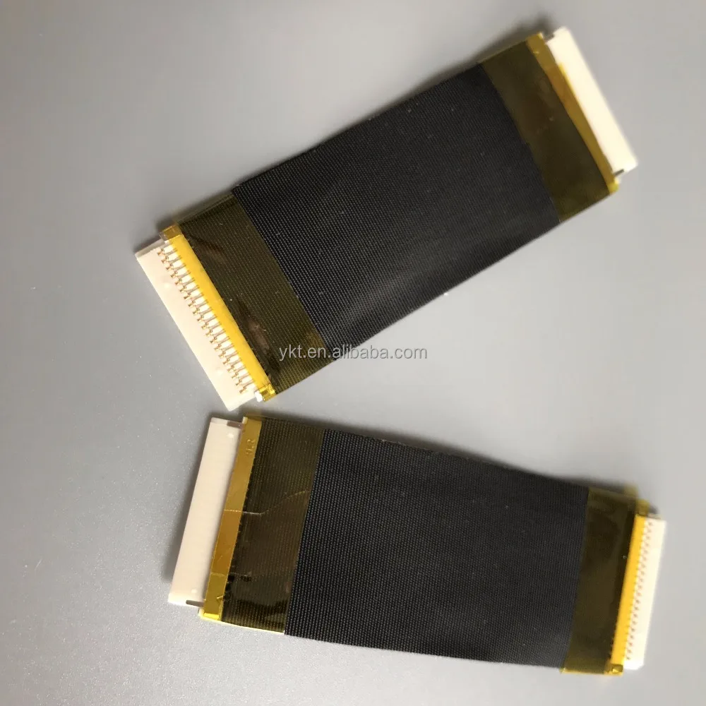 DF19-20S-1C to DF19-20S-1C flat lvds cable 50mm Crimped wire length