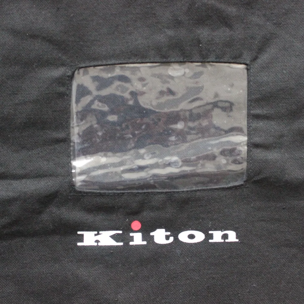 Hot-sell custom 42 inches Black breathable cotton hanging suit bag for men suit and closet