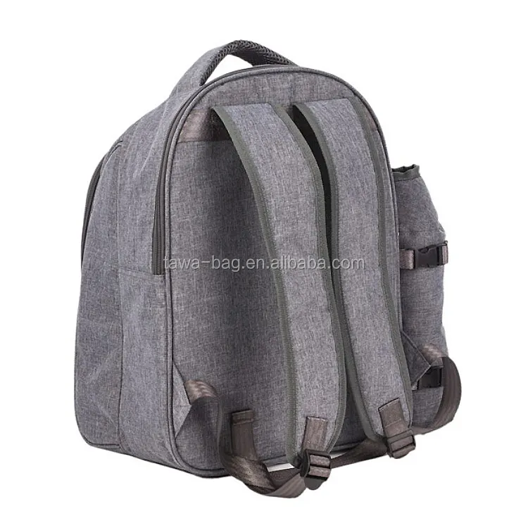 4 Person Picnic Bag with carrying handle/wine holder and backpack straps