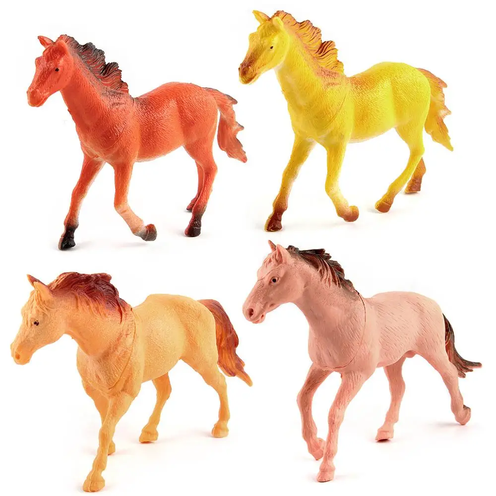 8 Pcs Plastic Horse Figures-North America Andalusian Mare Toy Figure Mini Horses Action Figure