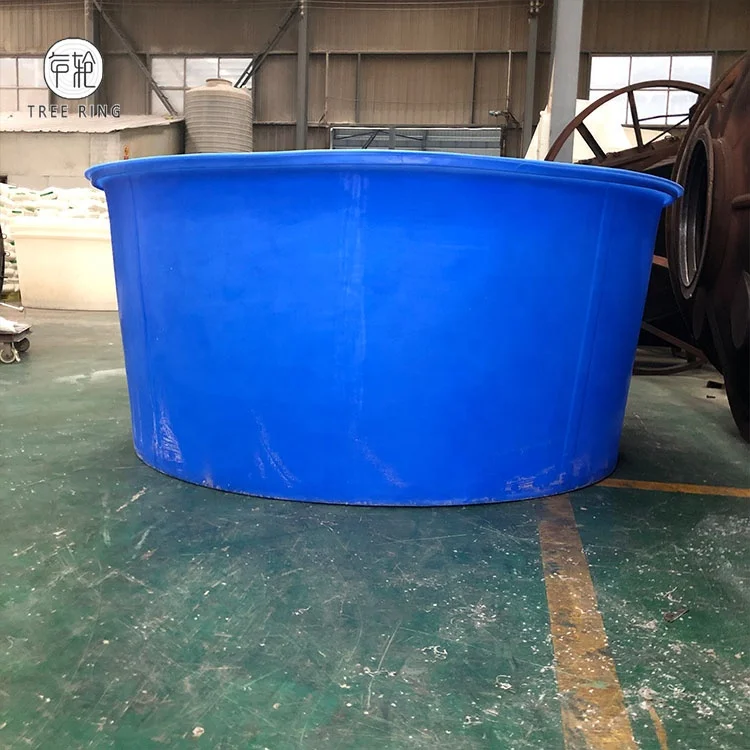 4000L Circle Agriculture Aquaponics Systems Smart Poly Fish Shrimp Ponds For Commercial Greenhouse