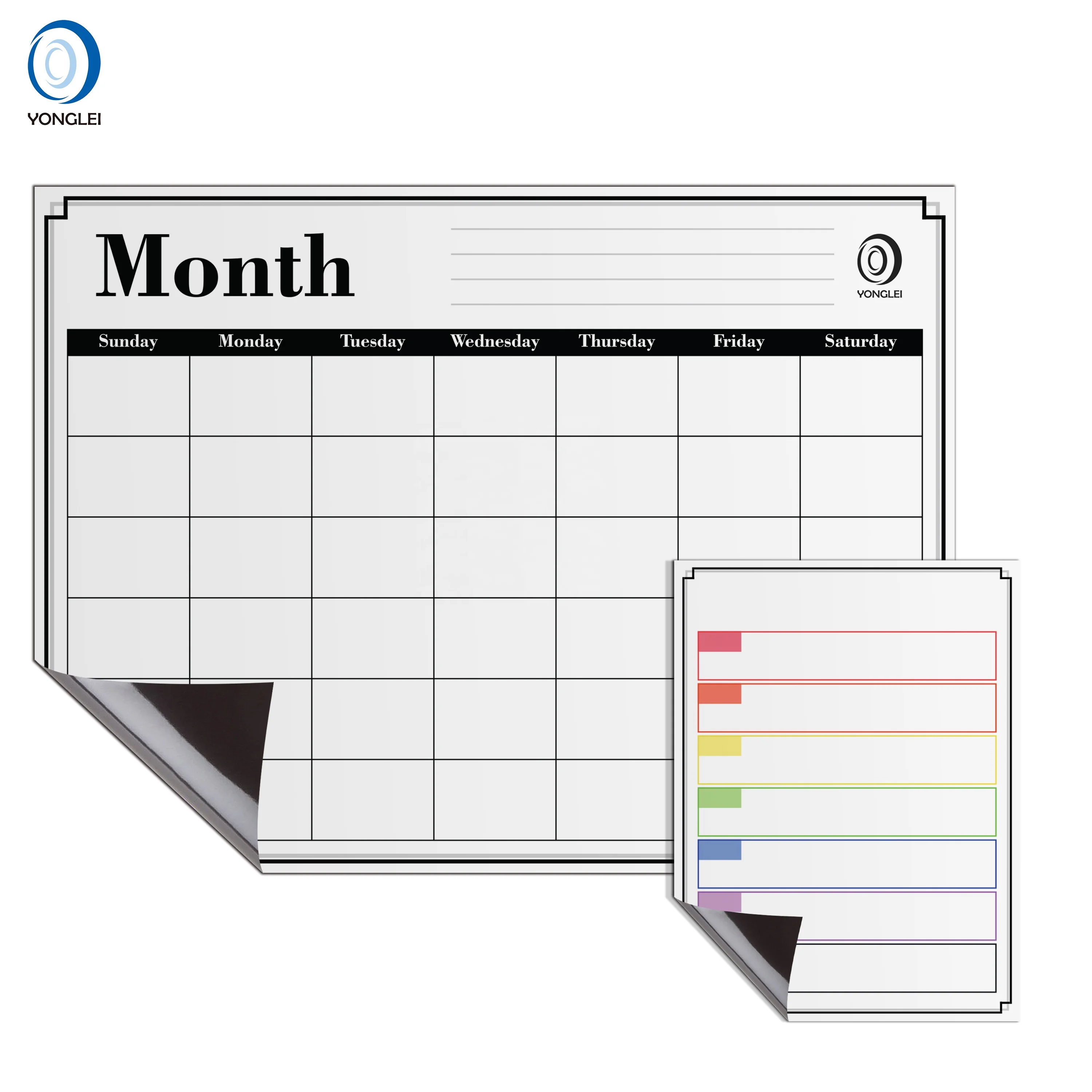 5.8P-6 A1 Premium dry erase board calendar refrigerator calendar magnetic perpetual calendar