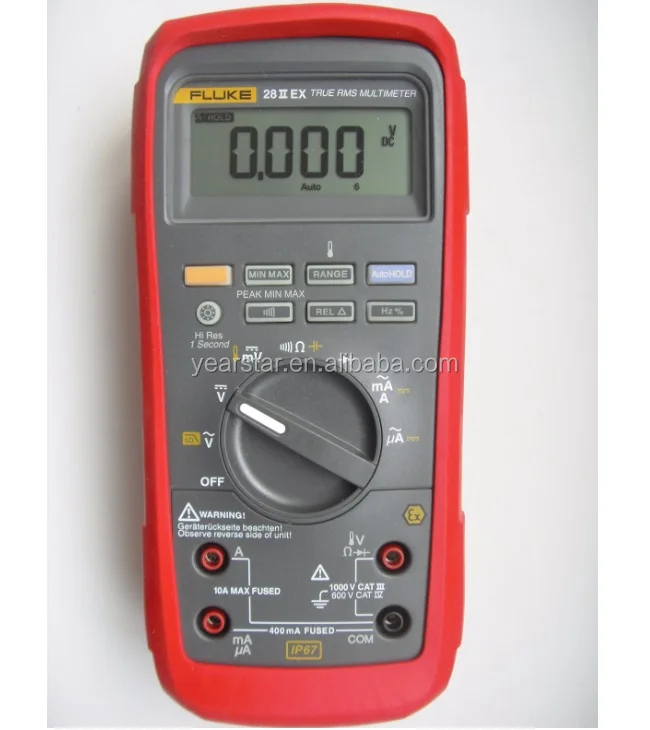 Fluke 28 II-EX Intrinsically Safe IP67 True-rms Multimeter