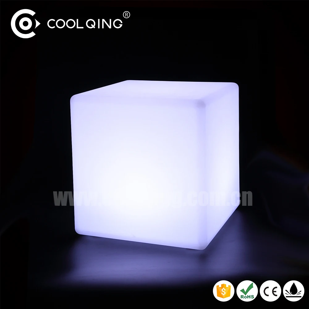 Lighted Cube Stool led Light up cube Decorative LED bar cube