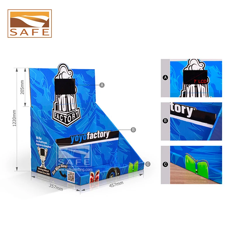 Pop cardboard small carton cdu countertop counter top pdq display boxes,point of sale display box