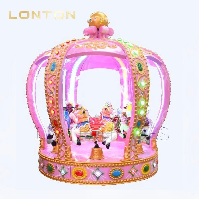 Amusement Park Rides Family Rides Merry Go Round Unique Crown Carousel