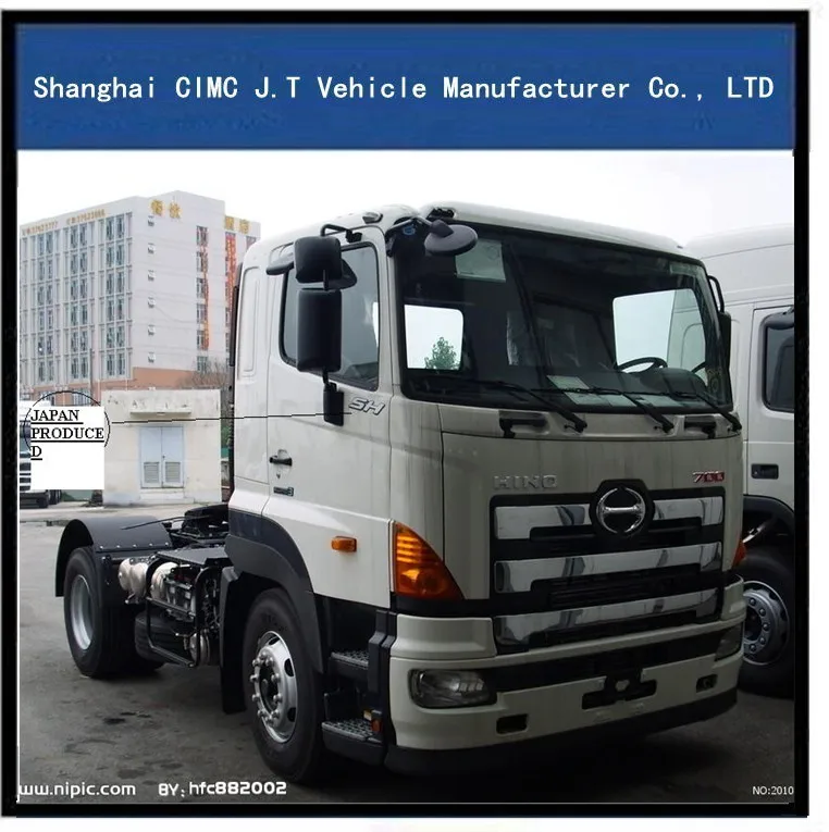 350 hp HINO heavy tractor truck/head truck , EURO 5 LNG DFL4*24*2 international tractor truck head for sale