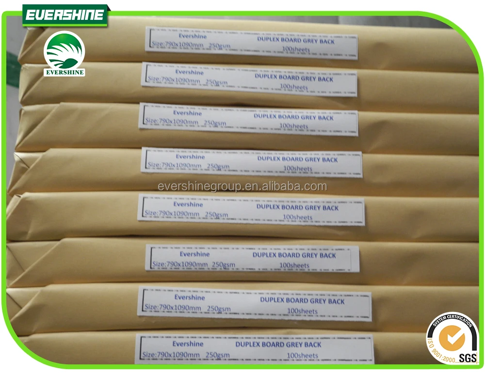 Evershine Brand Coated Duplex Ivory Board