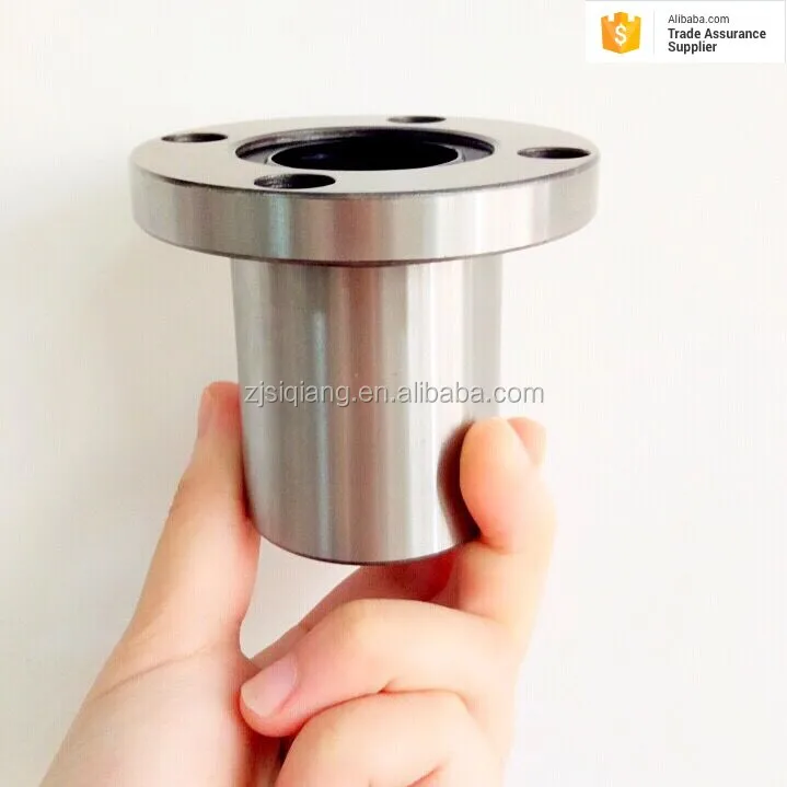 free shipping 10mm x 19mm x 55mm 10mm Round Flanged Type Linear Bushing Ball Bearing flange bearings LMF10LUU CNC Parts