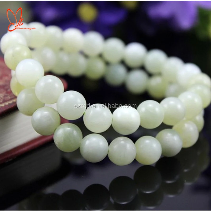 Natural stone bracelet new jade round beads bracelet jewelry