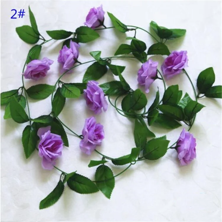 Hot Selling Wholesale artificial rose delicate rose flower vine for wedding home decoration