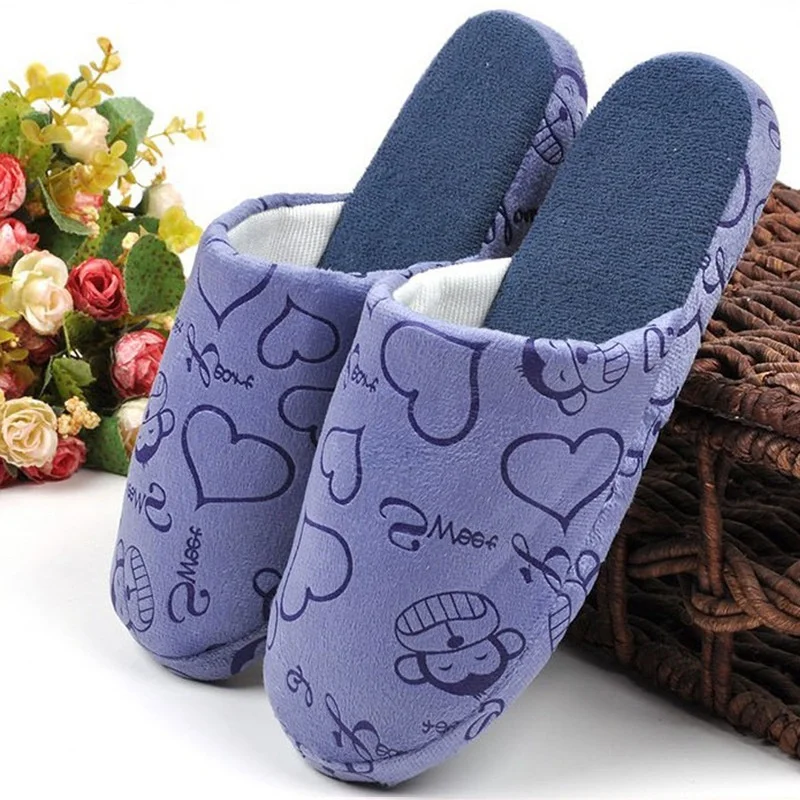 Soft sole t winter woman/man plush house warm slipper