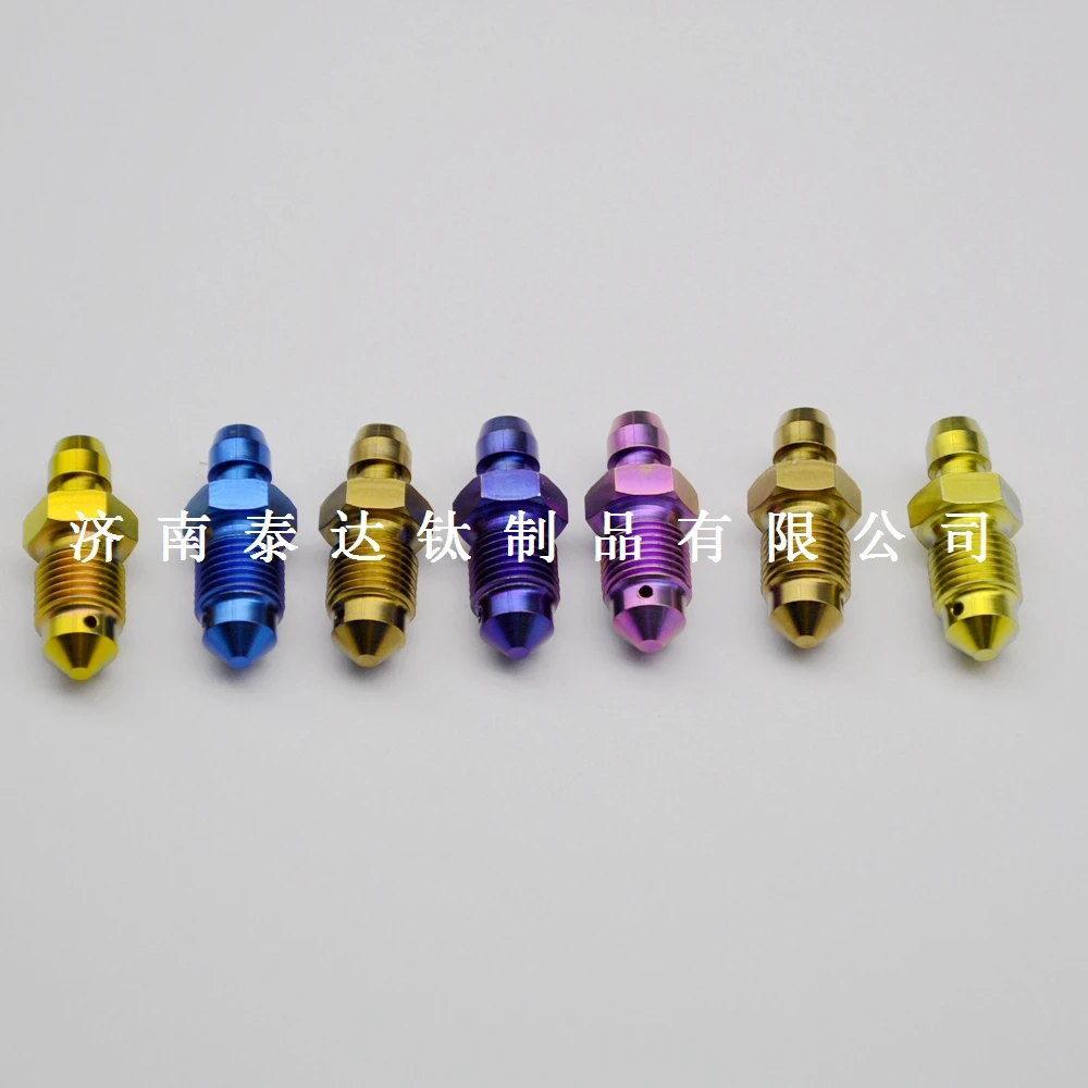 Jntitanti Custom High Performance Gr.5 Titanium Alloy Ti-6Al-4V Bleed Bolts Bleed Screw Titanium Nipple