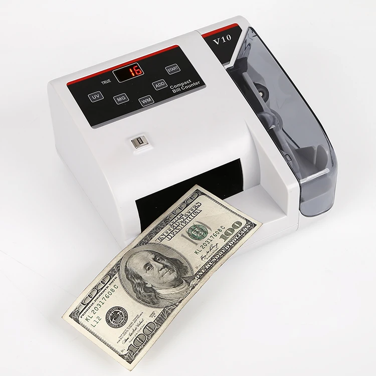 V10 portable money counter and detector for most currency