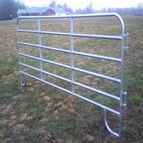 
galvanized 6 rails horse panel fence heavy duty cattle yard panel 