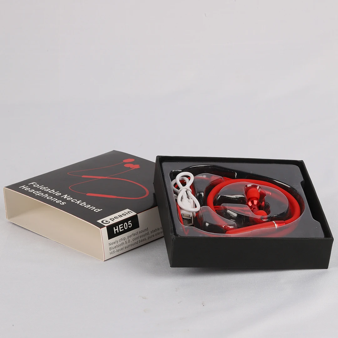 Черный весь день безболезненно носить долго-выносливость ожидания металлической полости Шейным Наушники haedset